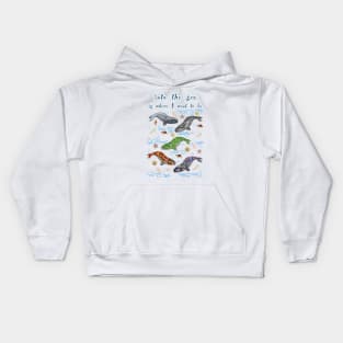 Whales, Right Whales, Georgia, State Marine Mammal Kids Hoodie